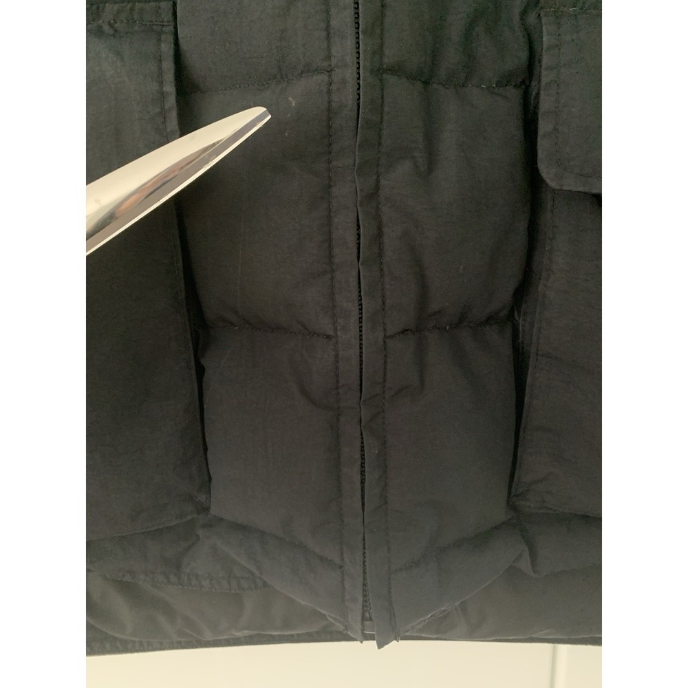 VTG PURE Polaris Puffy Vest Black Blue Duck Down Feathers Mens Size XL RARE - Picture 11 of 16